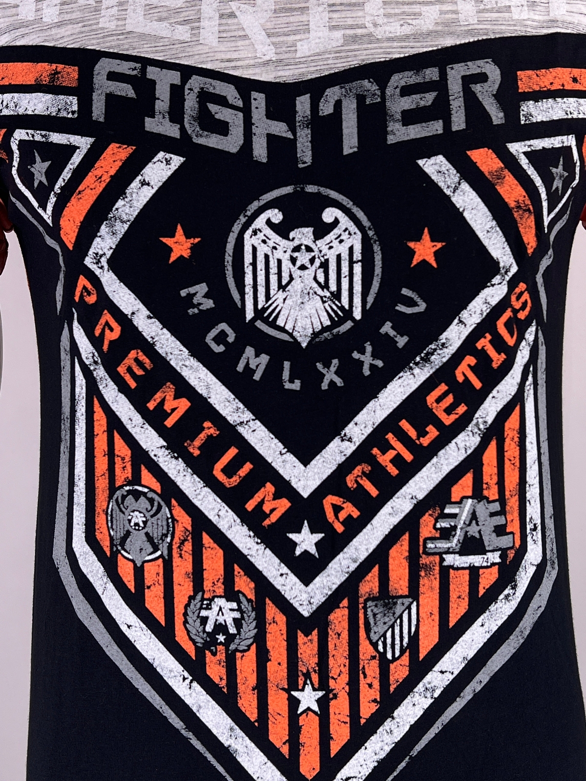 American Fighter Men’s T-shirt Hunter Crew Neck Athletic Panel tee XS-4XL