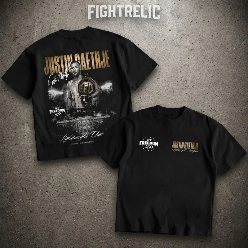 UFC 250 Years Freedom Justin Gaethje UFC Champions Sports Black Men’s Shirt
