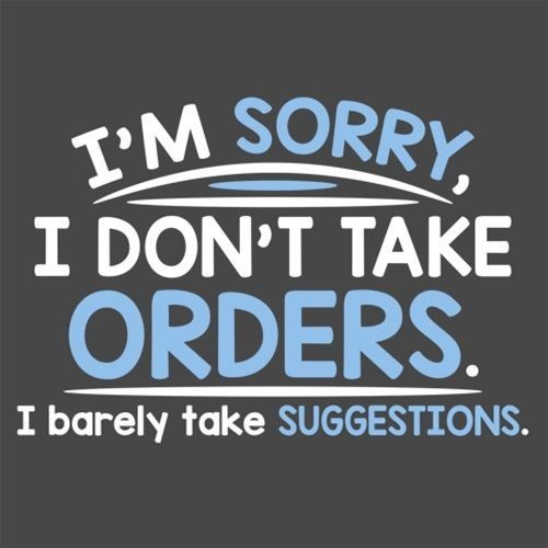 I’m Sorry I Don’t Take Orders. Sarcastic Humor Graphic Novelty Funny T Shirt