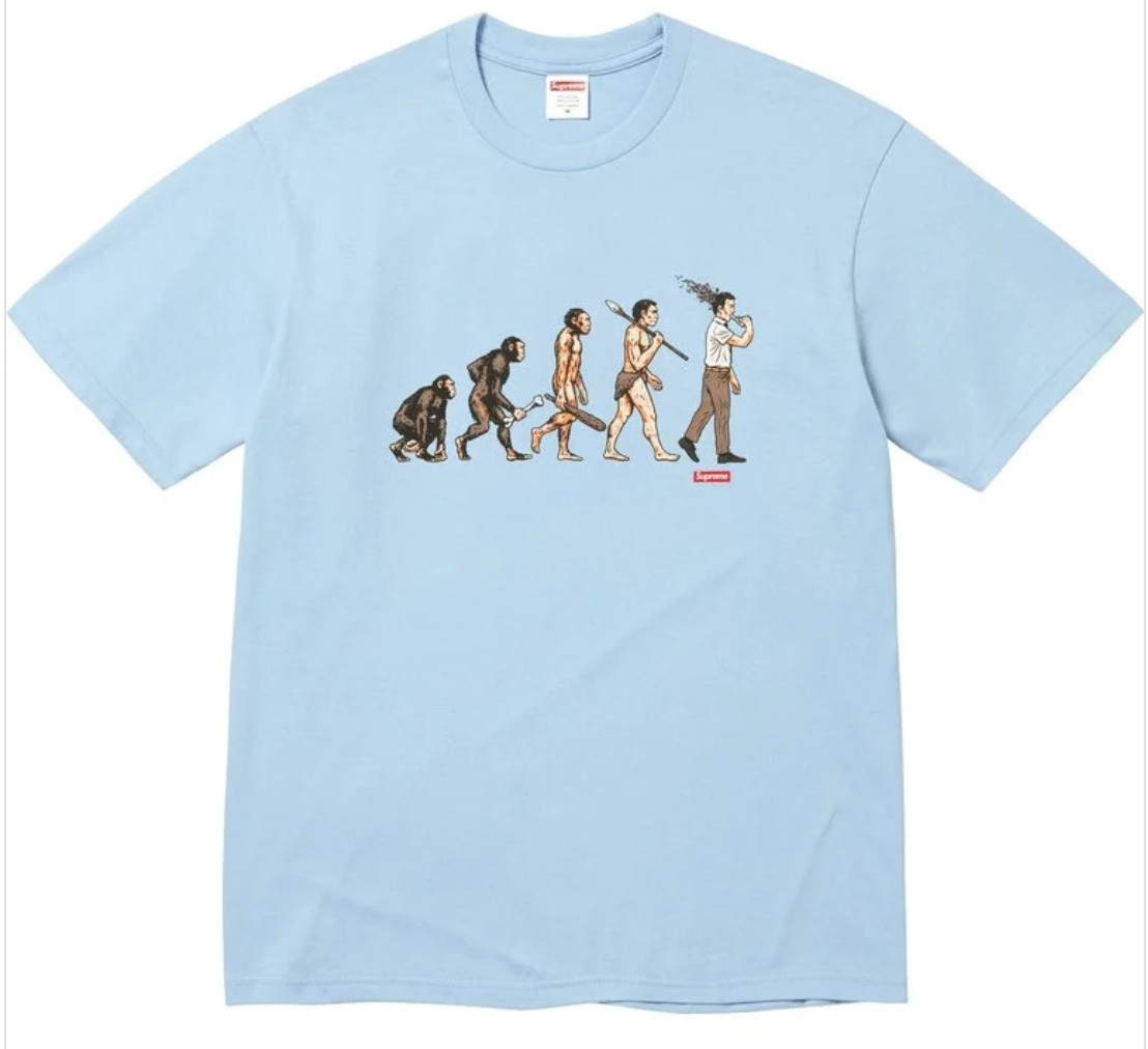 Supreme Evolution Tee T-Shirt Size XL Powder Blue SS26 Brand New 2026 Free S&H