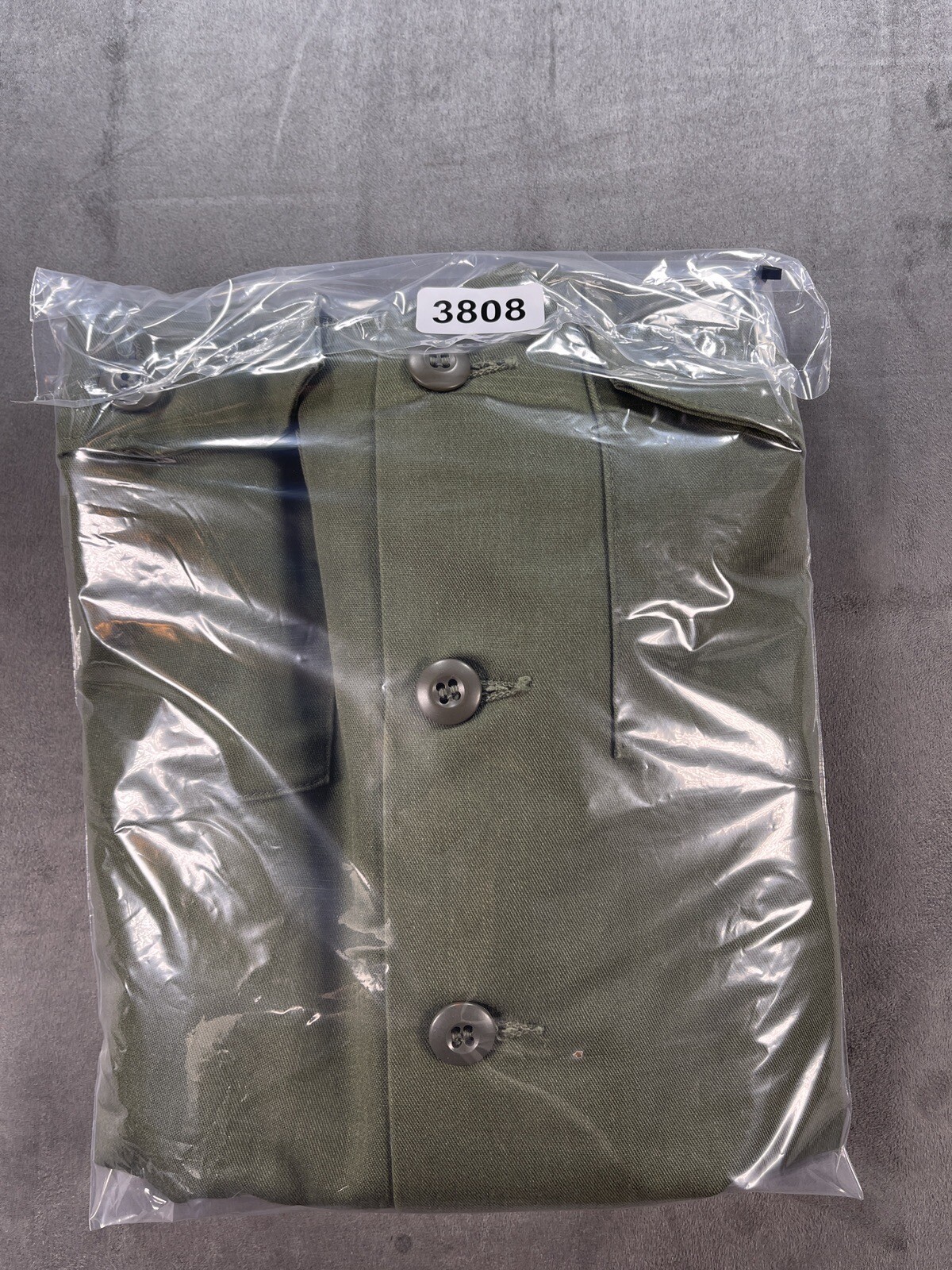OD Green Button Up 15.5 x 31 US ARMY Vietnam Era 8405-00-015-0005 Shirt No Patch