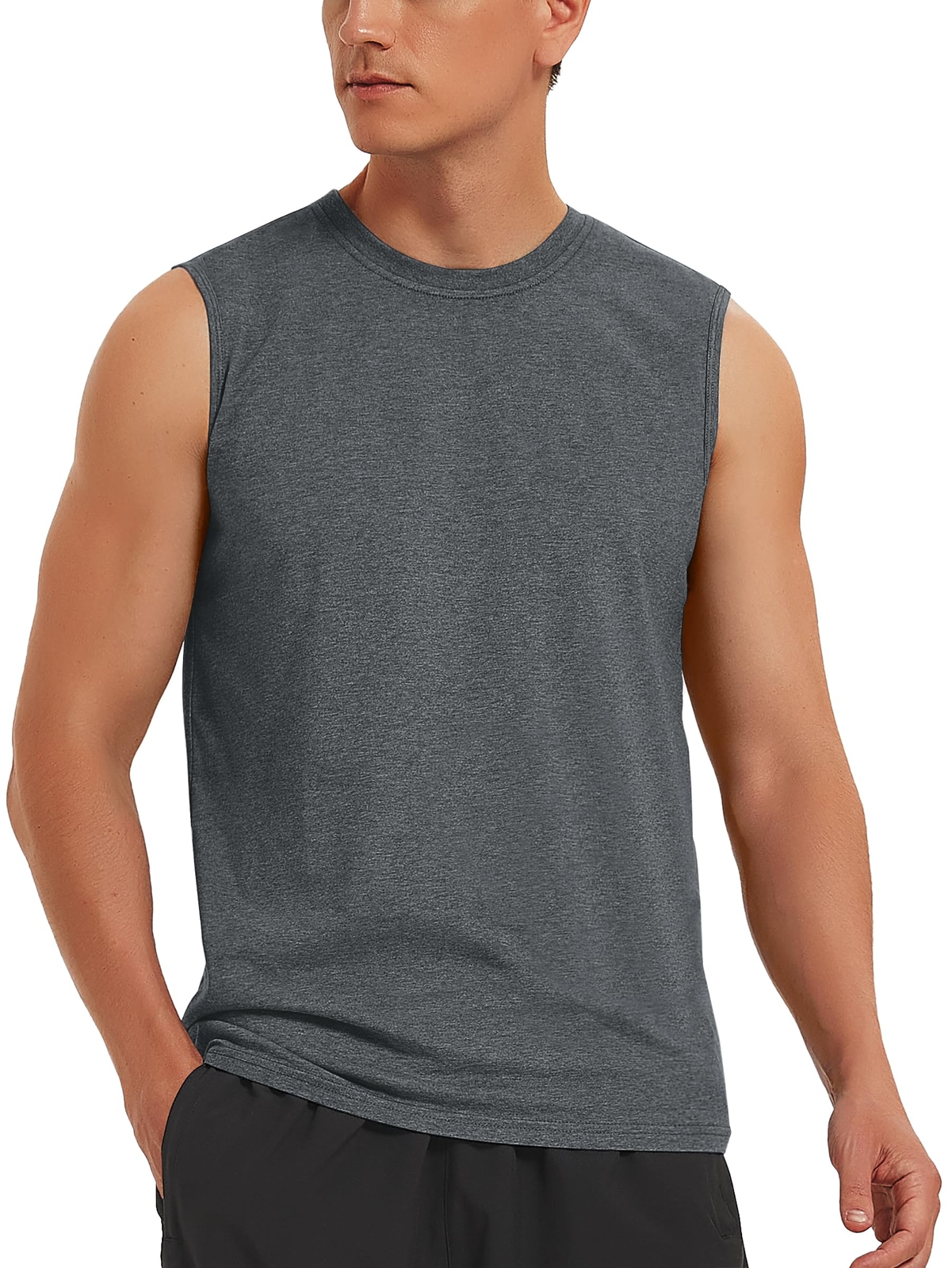 Men’s Sleeveless Muscle Shirts Gym Workout Bodybuilding Quick Dry Casual Vest T