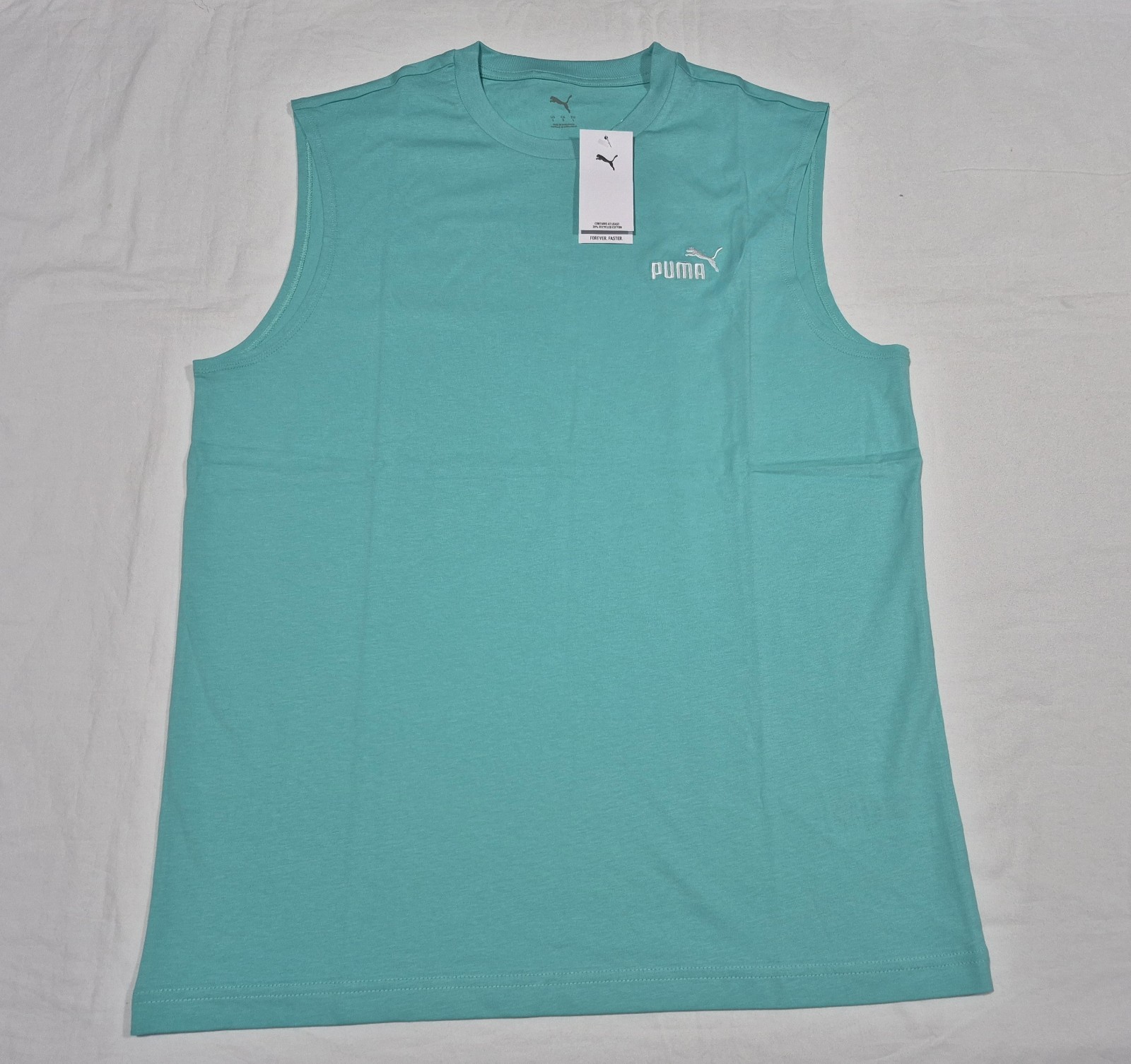 Puma Mens ESS # 1 Training Sports -Faster Tank Training Tank top Aquatic Blue