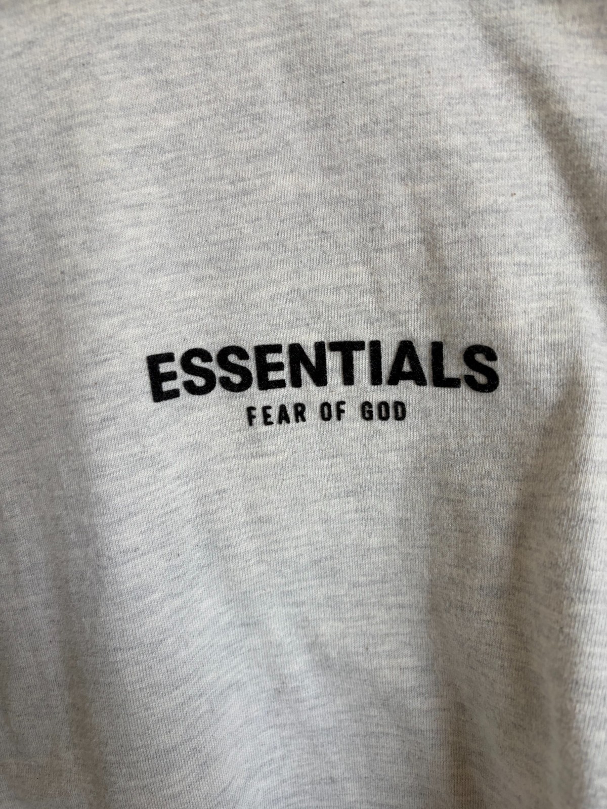 Fear of God Essentials Long-Sleeve Tee ‘Light Oatmeal’ Size: S (Used)