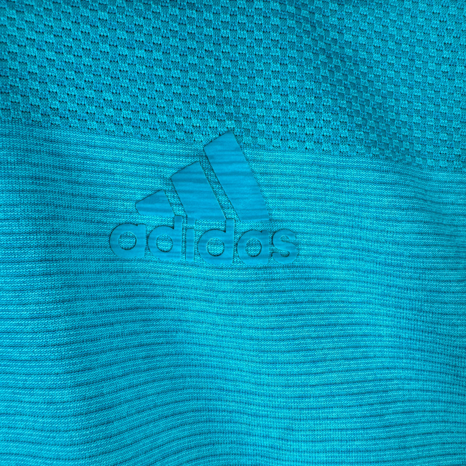 Adidas Running Supernova Men’s Size L Solid Turquoise Stretch Crew-Neck T-Shirt
