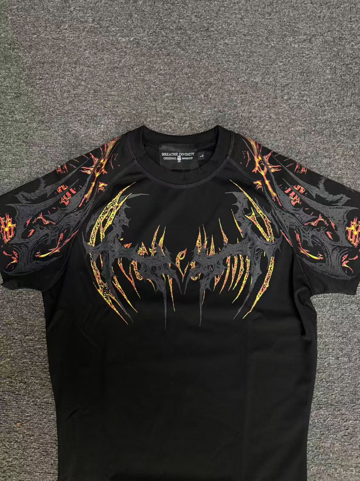 Breathedivinity High Bounce tight training fitness T-shirt