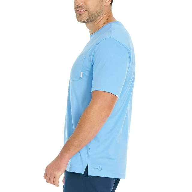 Greg Norman Pocket Tee Size M Light Blue