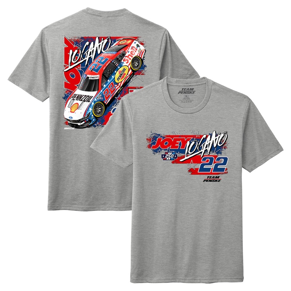 Joey Logano Pennzoil Patriotic T Shirt NASCAR Team Penske Racing Tee