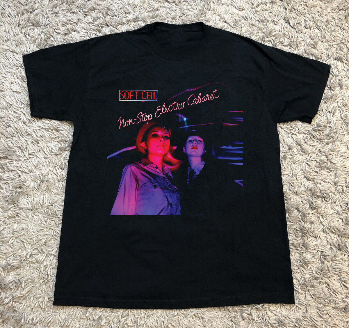 Collection Soft Cell Non-Stop Electro Cabaret Black All Size T-Shirt BT225