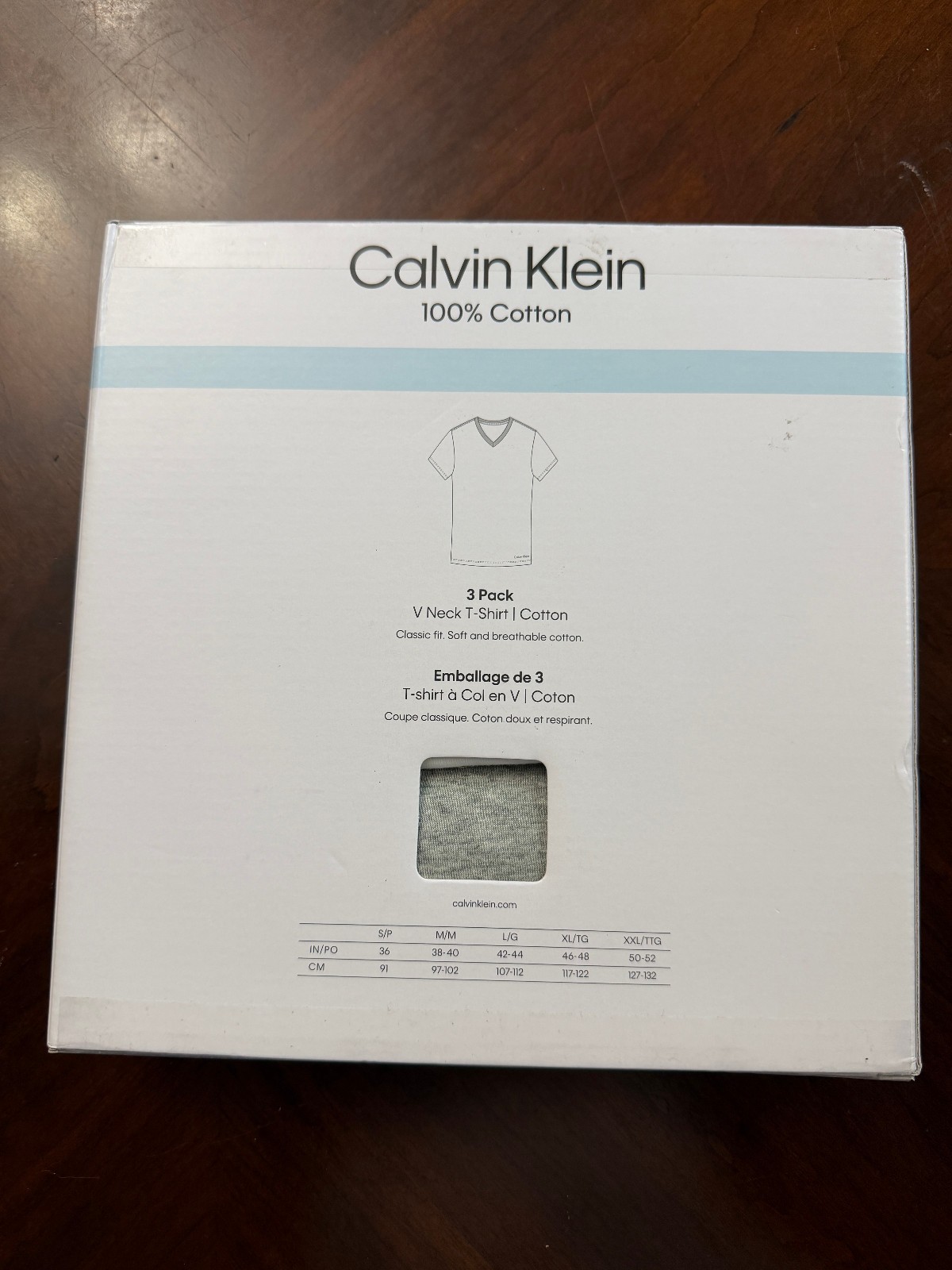 Calvin Klein Men’s Cotton Multipack V-Neck T-Shirts 3-Pack Black White Grey