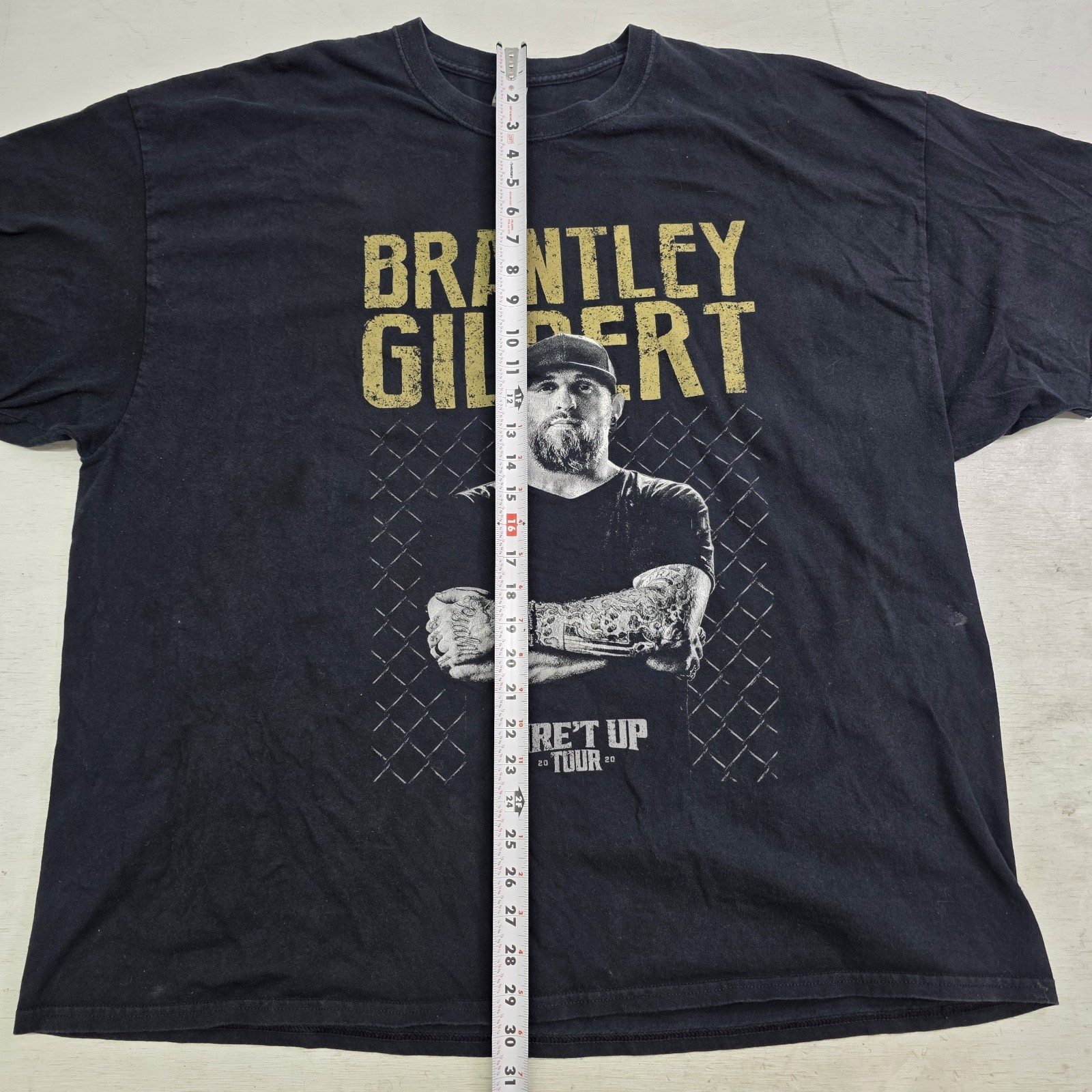 Brantley Gilbert “Fire’t Up” Concert Tour 2020 Dates Country T-Shirt Men’s 3XL