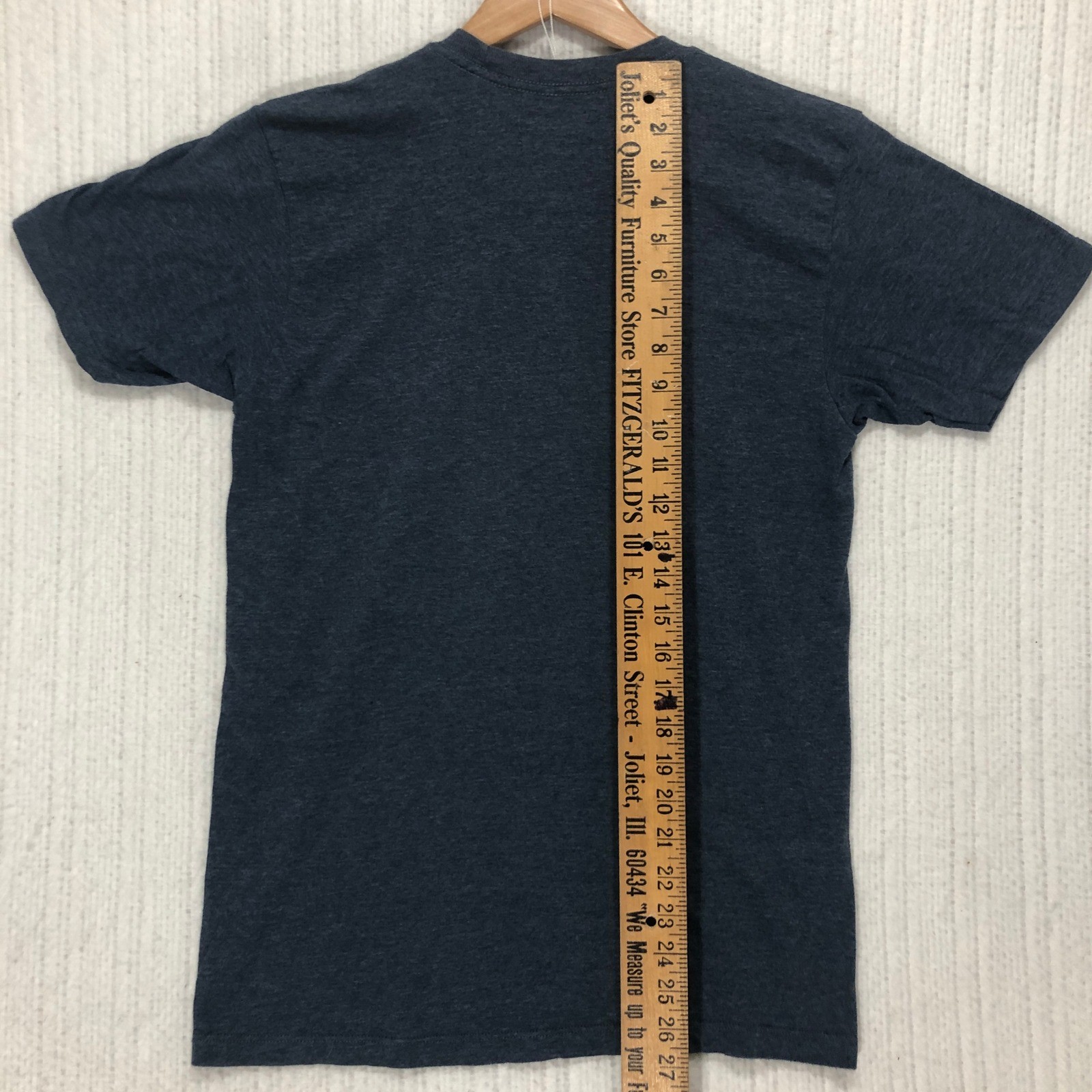 Alstyle NASA Apollo Kennedy Space Center Heather Navy Graphic T-Shirt Mens M