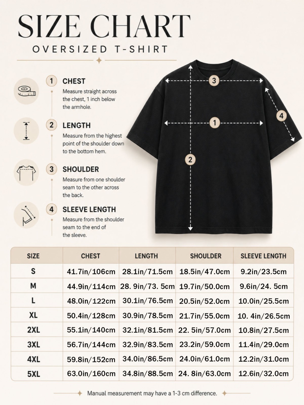 Men’s Oversized Cotton T Shirt Unisex Streetwear Tee LEGEND Graphic Back Print