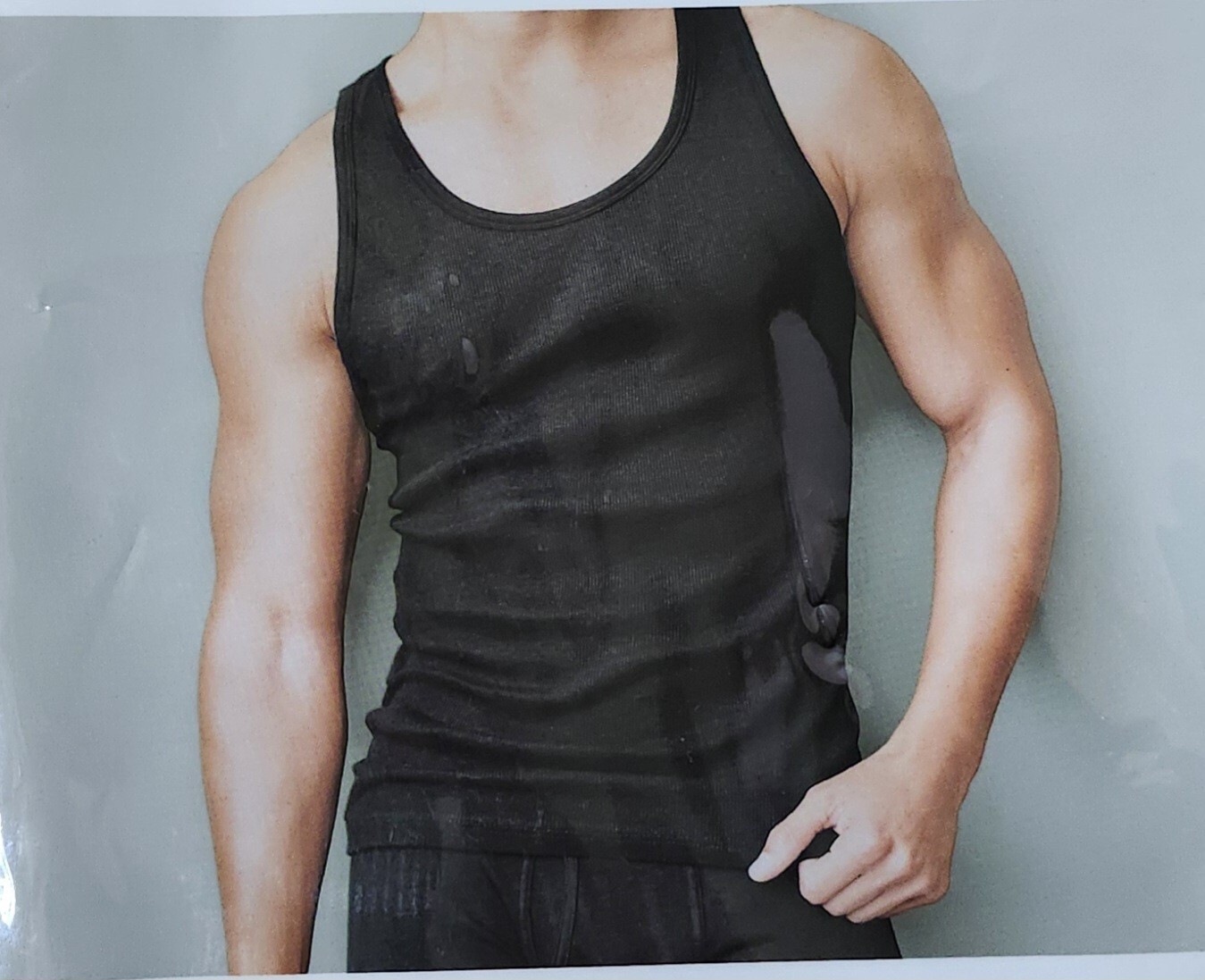 Sleeveless Tanks Men’s S 34-36 Classic Black ‘4 Pack’ Goodfellow Soft Stretch