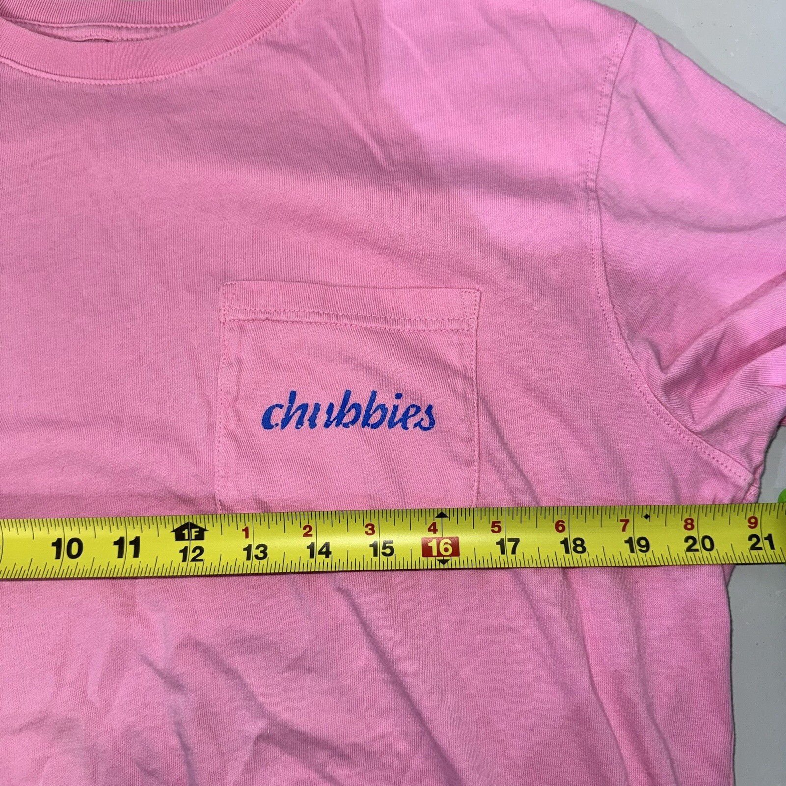 Chubbies The Weekend Has Arrived Graphic Pink Pocket Tshirt Cotton Medium