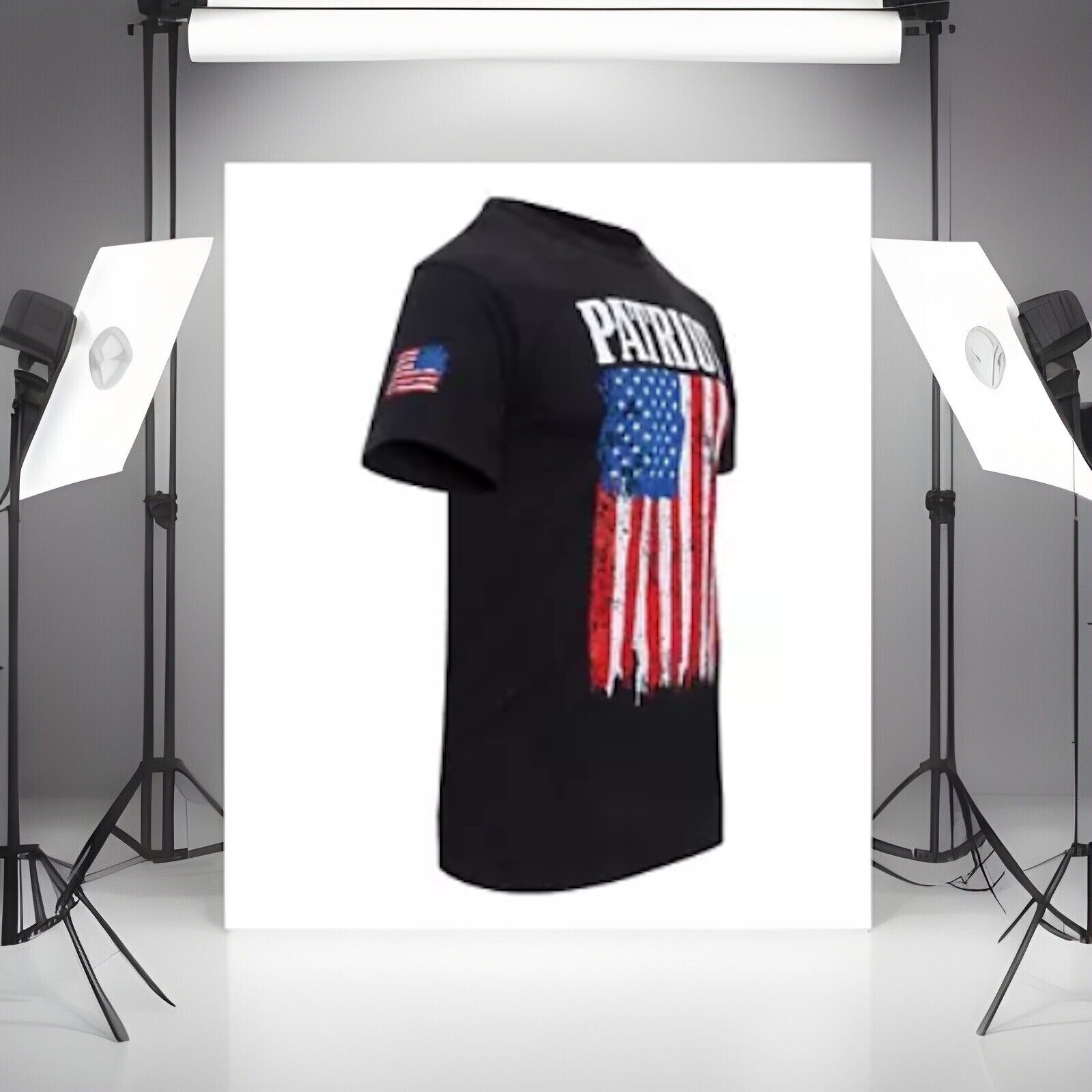 PATRIOT – U.S. FLAG / ROTHCO 60% C / 40% P / S-SLEEVE MILITARY/VET T-SHIRT 2XL