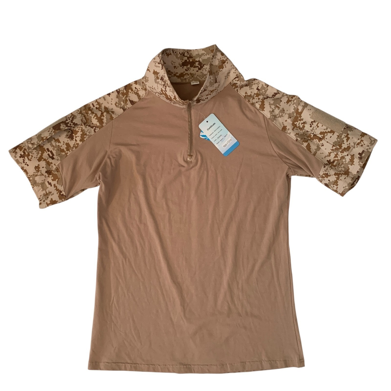 MAGCOMSEN Men’s Size XL Tactical Military 1/4 Zip Short Sleeve T-Shirt New