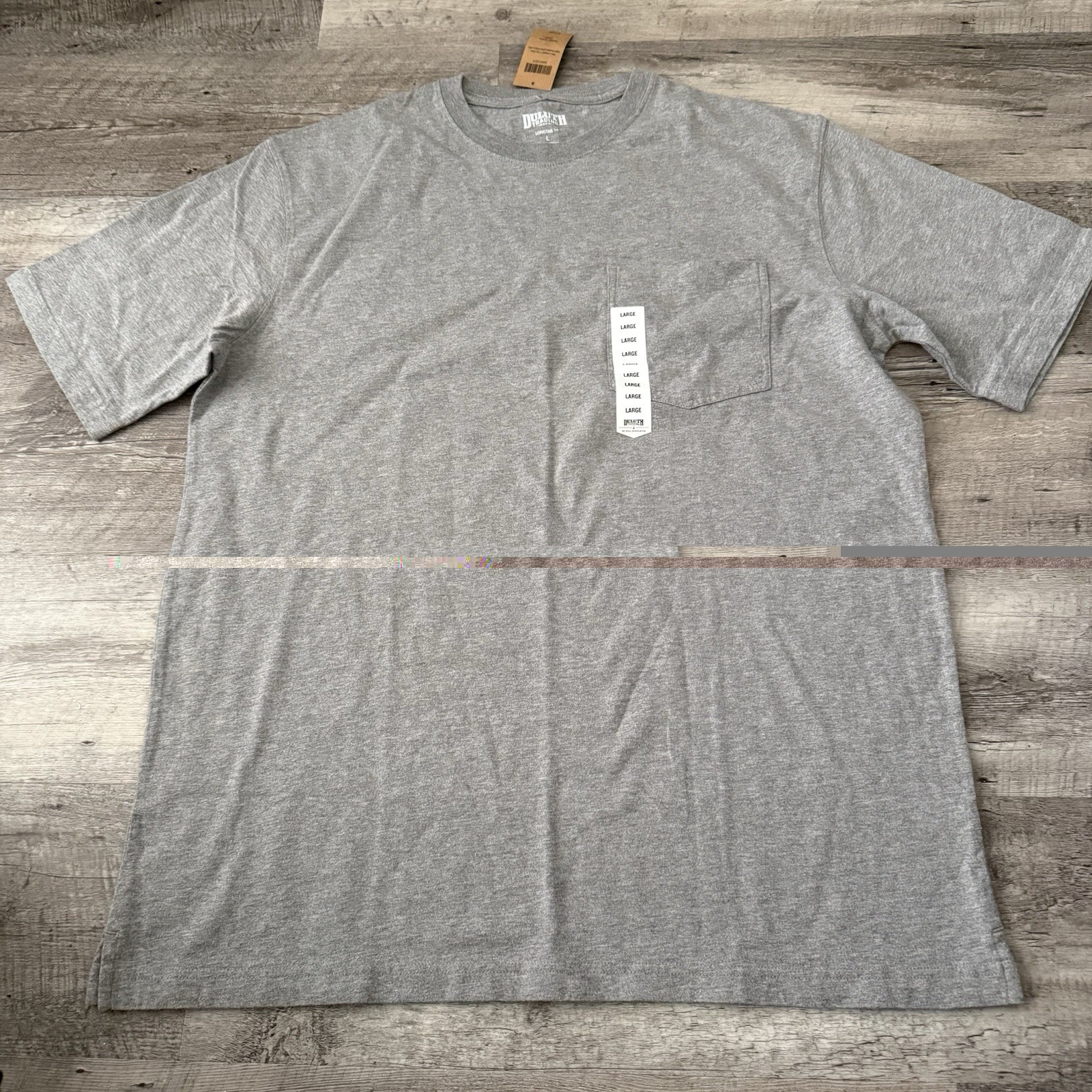 Duluth Trading Longtail Pocket T-Shirt Mens L Standard Fit Short Sleeve Tee NEW