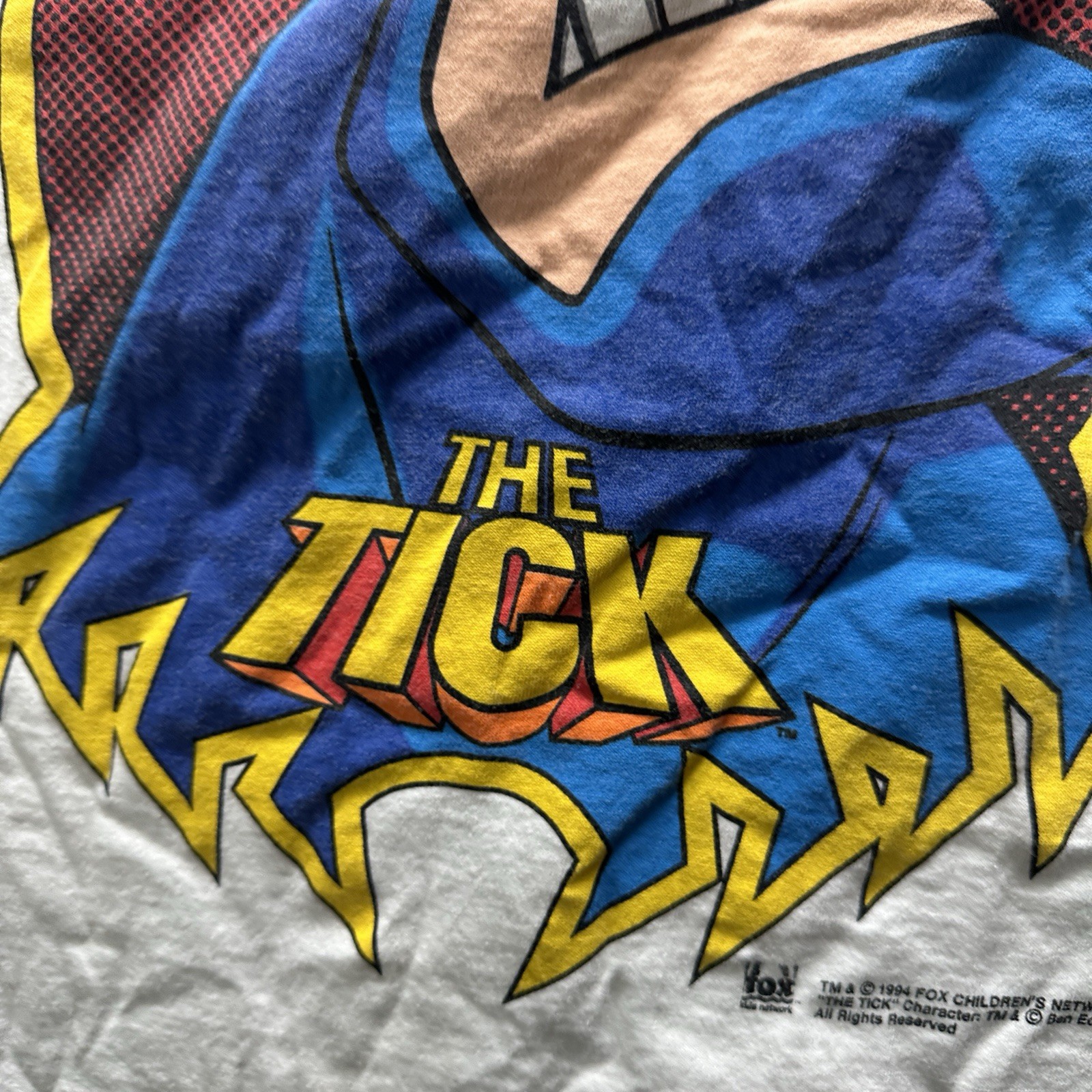 Vintage The Tick Face Graphic Evil Ways Mens Large Single Stitch Double Sided