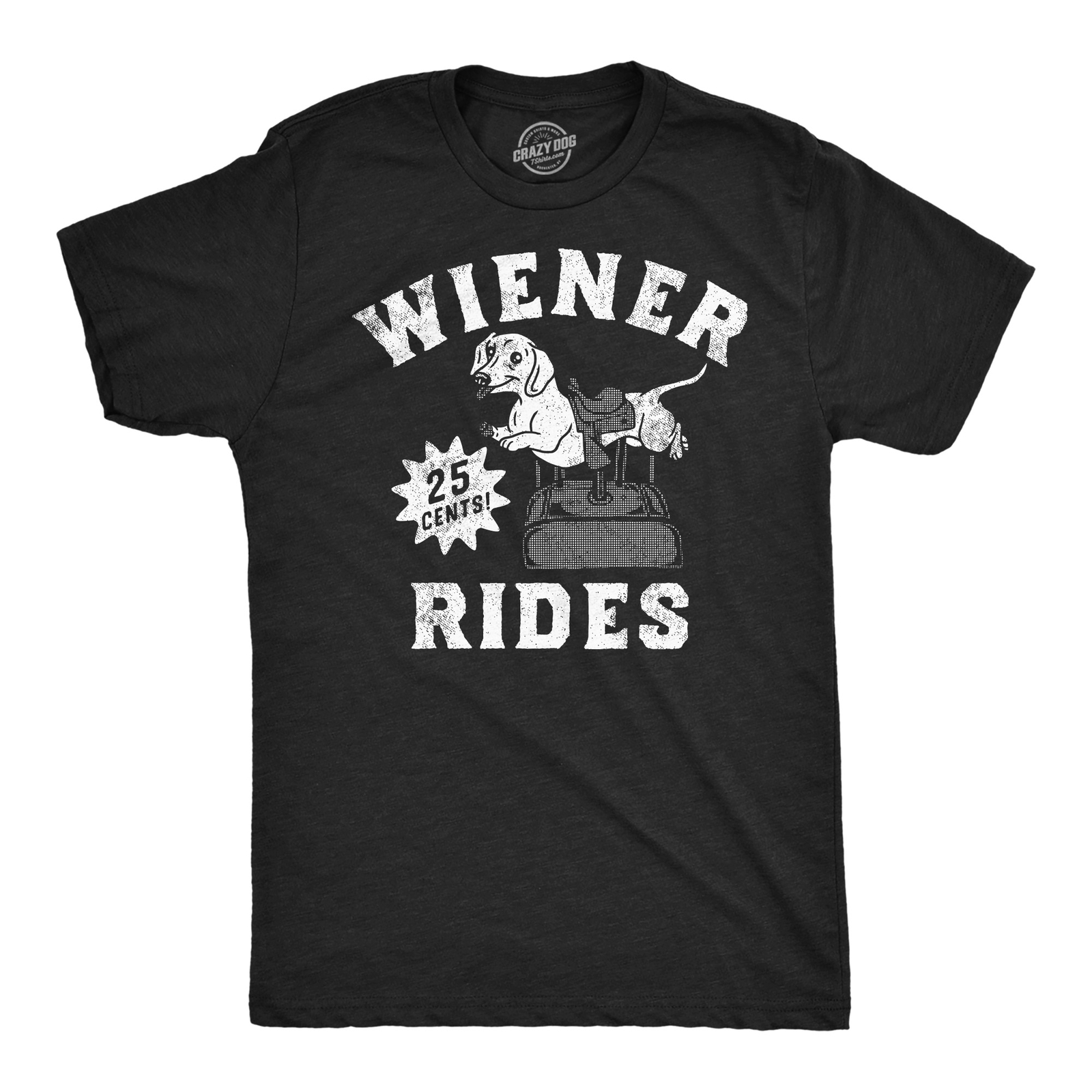 Mens Funny T Shirts Wiener Rides Sarcastic Dog Graphic Novelty For Men