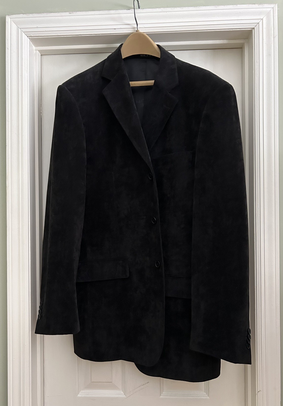 Sports Coat – Black Corduroy Size 42 long / ELITE – Perfect Condition!
