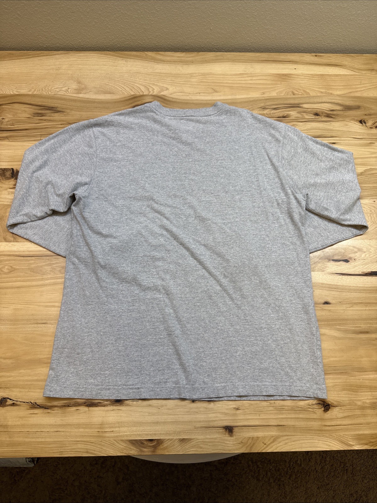 Carhartt K231 Gray Loose Fit Graphic Logo Long Sleeve T-Shirt Size Medium