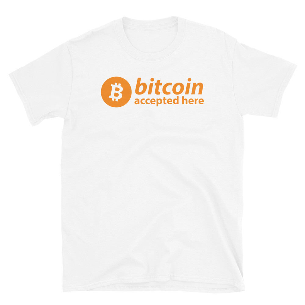 Blockchain Cryptocurrency Bitcoin Accepted Here Short-Sleeve Unisex T-Shirt