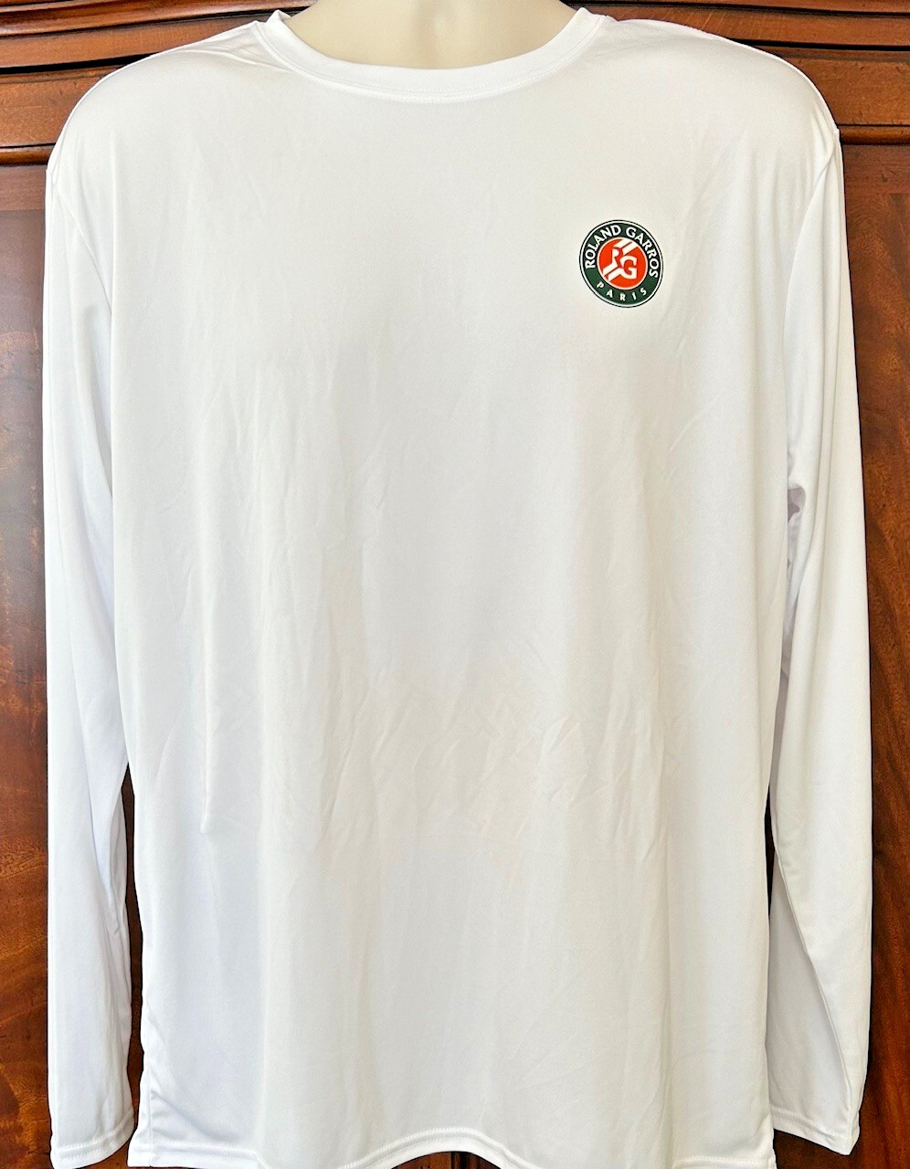 French Roland Garros Tribute “LS” T’s UPF50, Wicking, 3.8oz, 100% Poly Limited