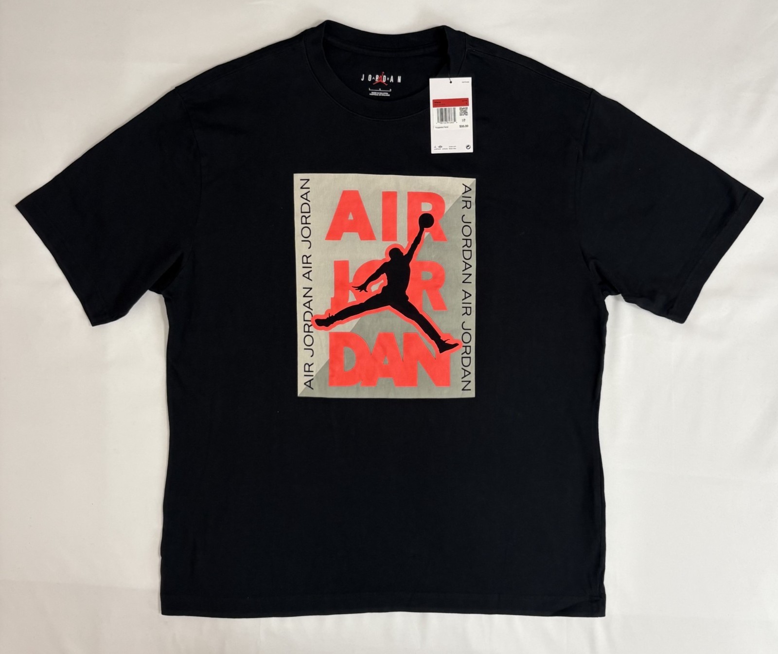 Nike Jordan Max Men’s Black T-Shirt Sz Large Graphic Logo IF3112-010