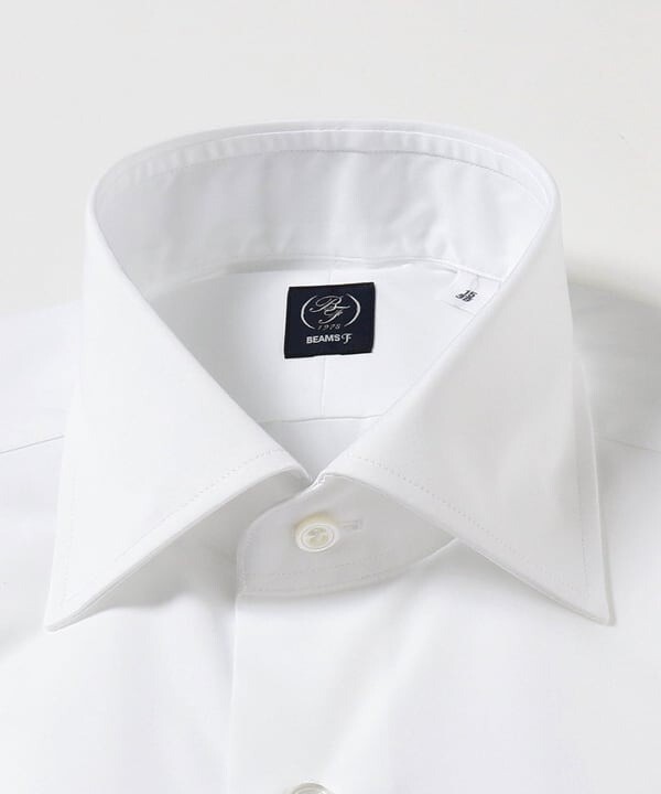 (ASK availability First) BEAMS Broadcloth Double Cuff Wide Collar Shirt New