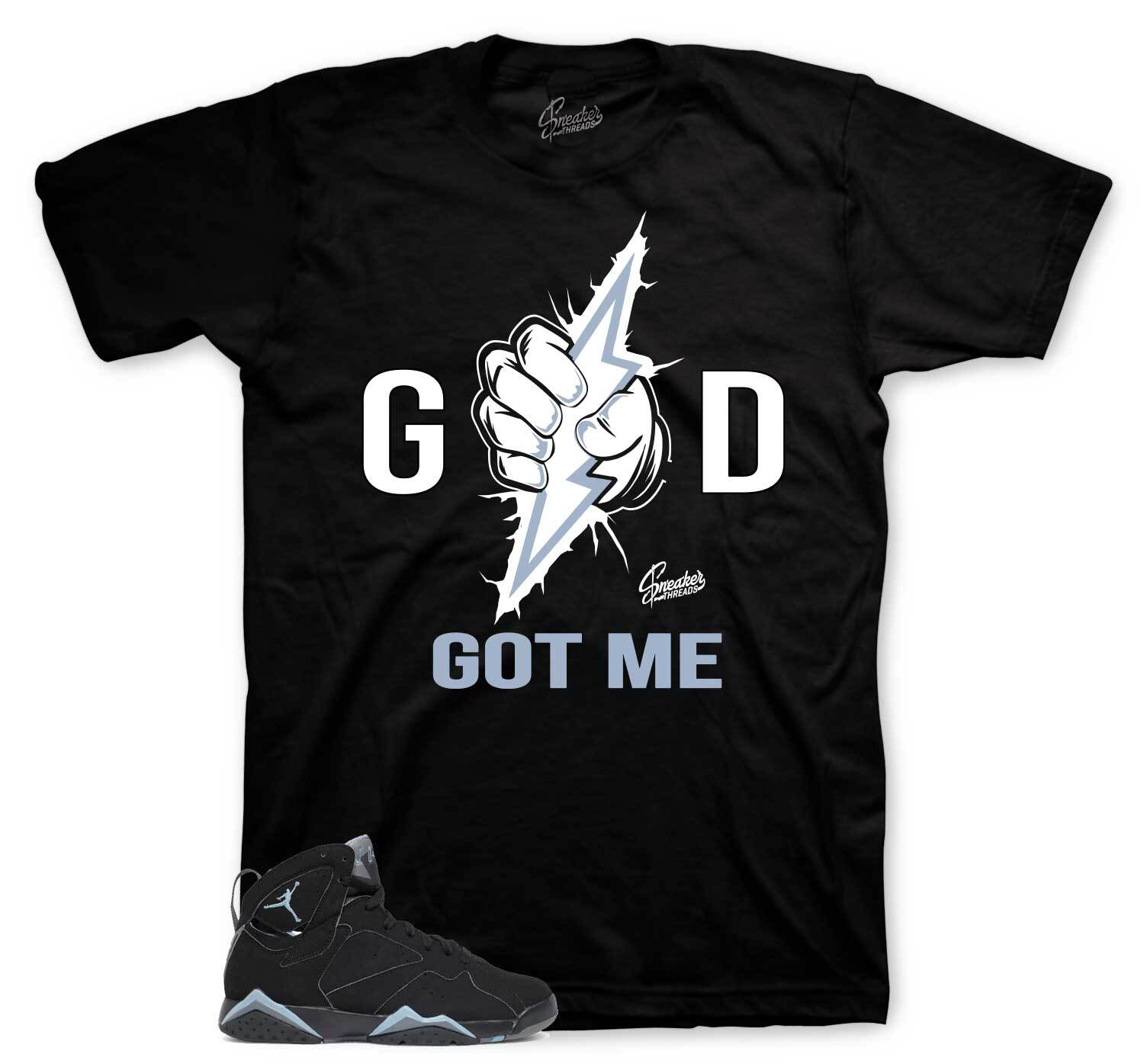 Shirt To Match Jordan 7 Chambray Sneakers Shoes – God Got Me Tees