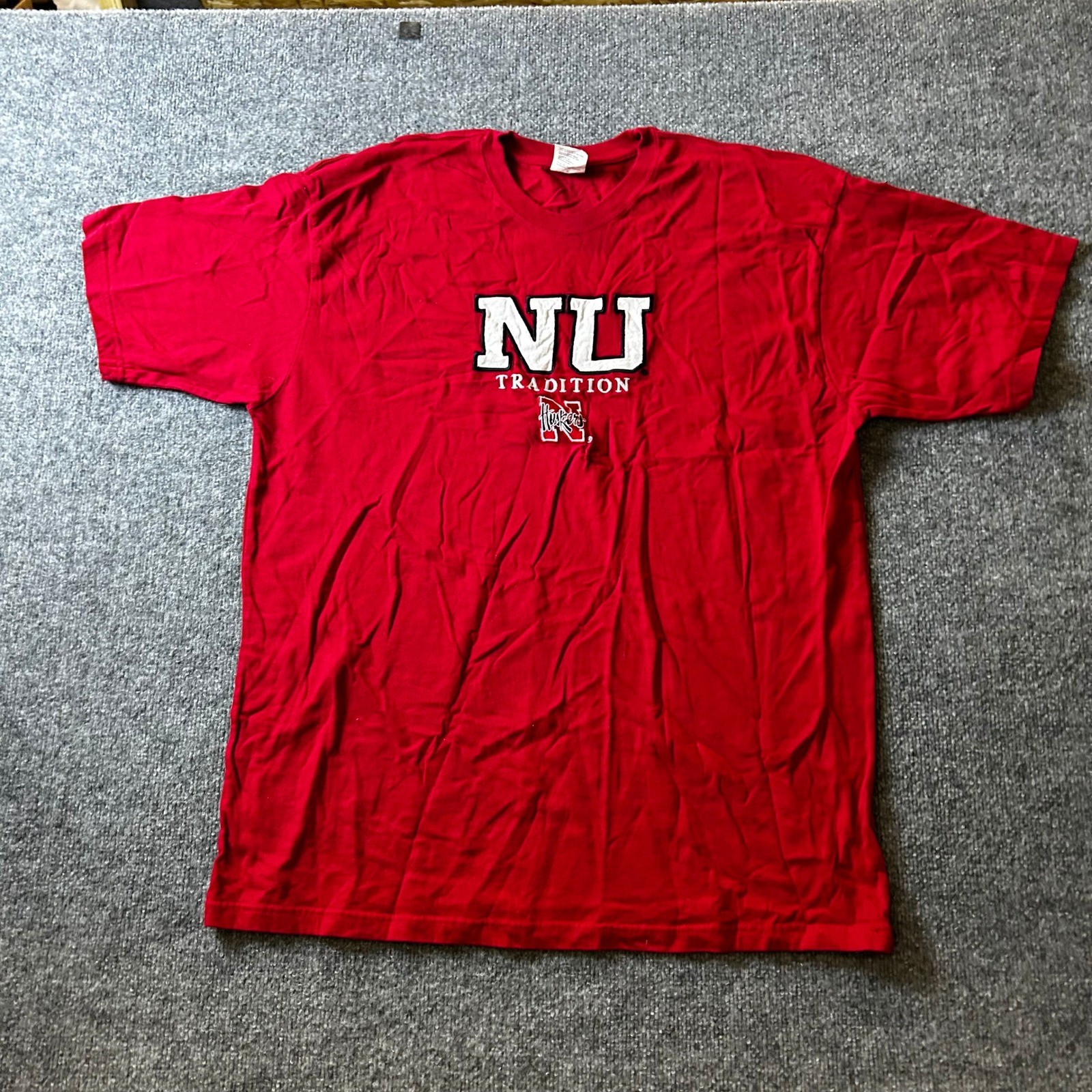 TSI Sportswear T-Shirt Mens Size 2XL Nebraska Huskers NU Tradition Embroidered
