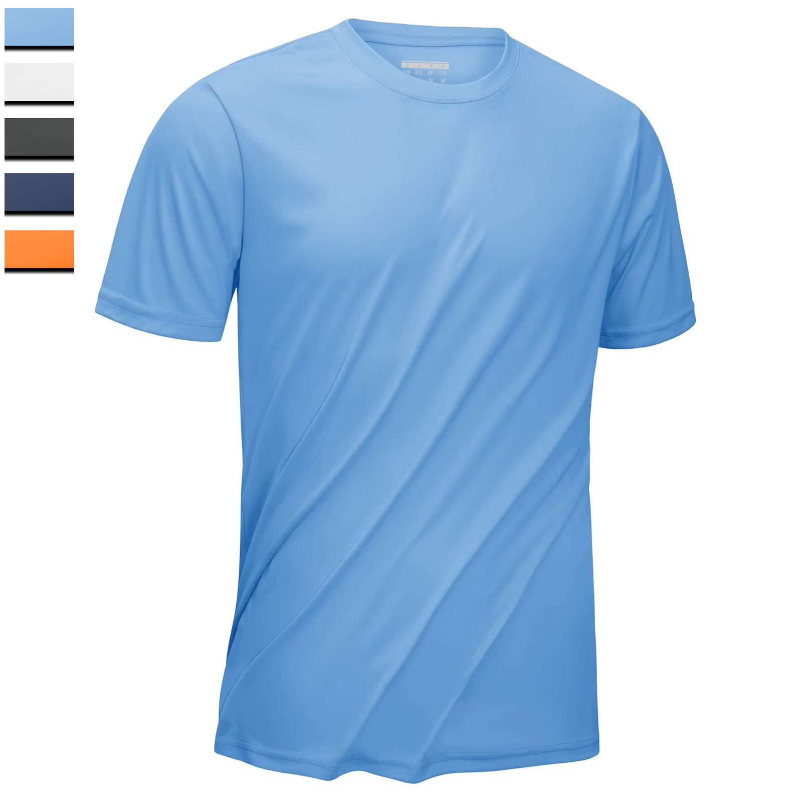 UPF50+ Men’s UV Block Short Sleeve T-Shirt Gym Workout Running Sport Quick Dry T