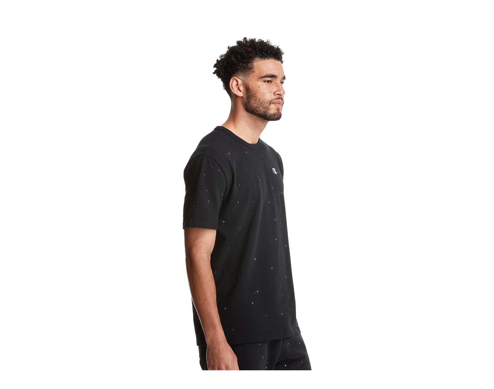 Champion C-Life Heritage Paint Splatter SS Black Tee T25969-549967-A82C