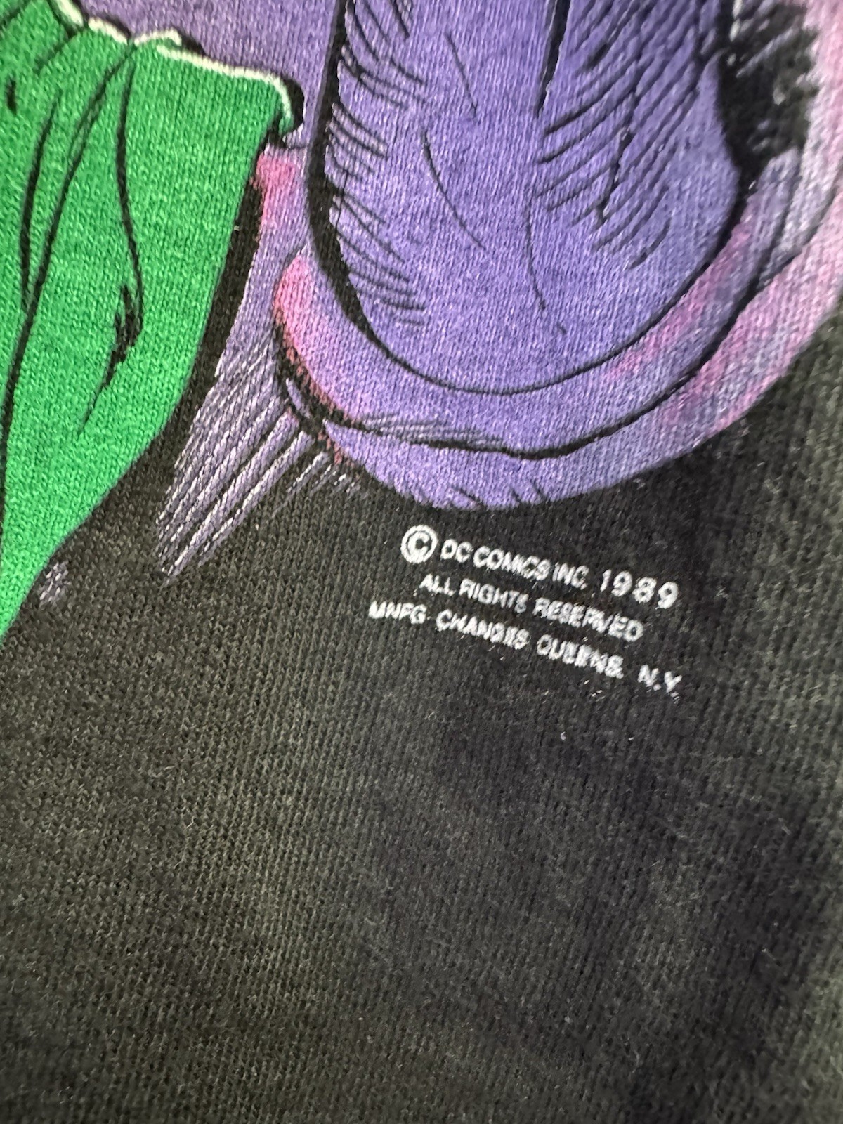 Vintage Single Stitch T Shirt Lot 1989 Joker Haha Batman Size M Nice Condition
