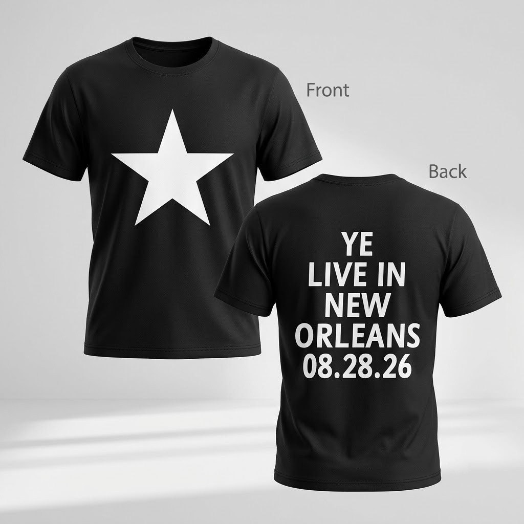 G5000 New Orleans Concert Star T-Shirt Mens Vintage Cotton Graphic Tee S-5XL