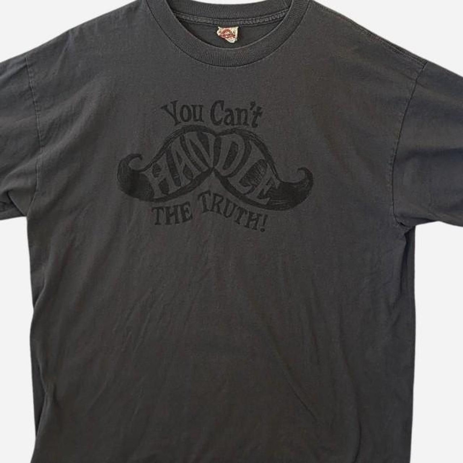 Grey and Black vintage 90s graphic tee with “You Can’t Handle The Truth” print