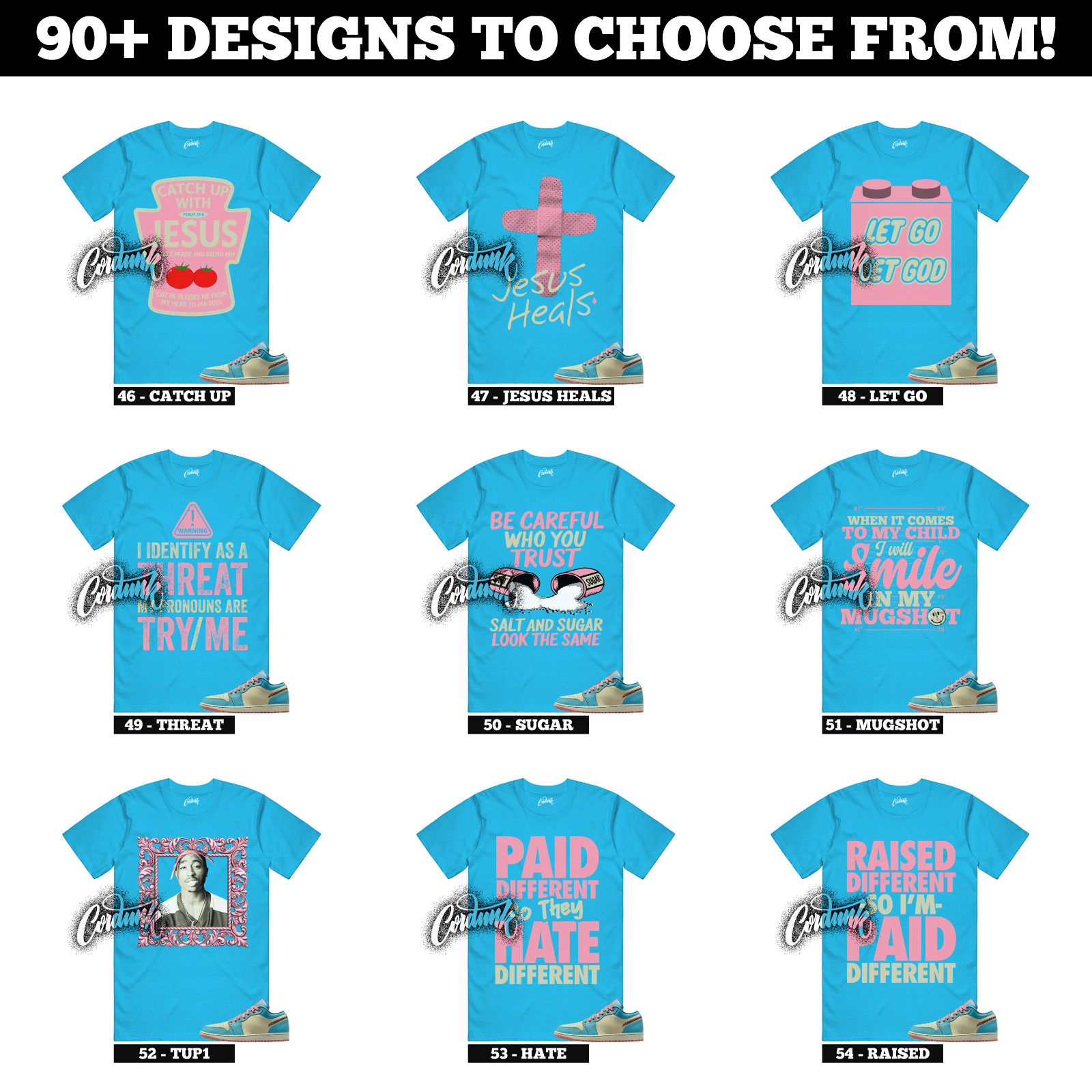 1 Somos Eternos Denim Turquoise Smokey Blue Red Stardust Stone T Shirt to Match