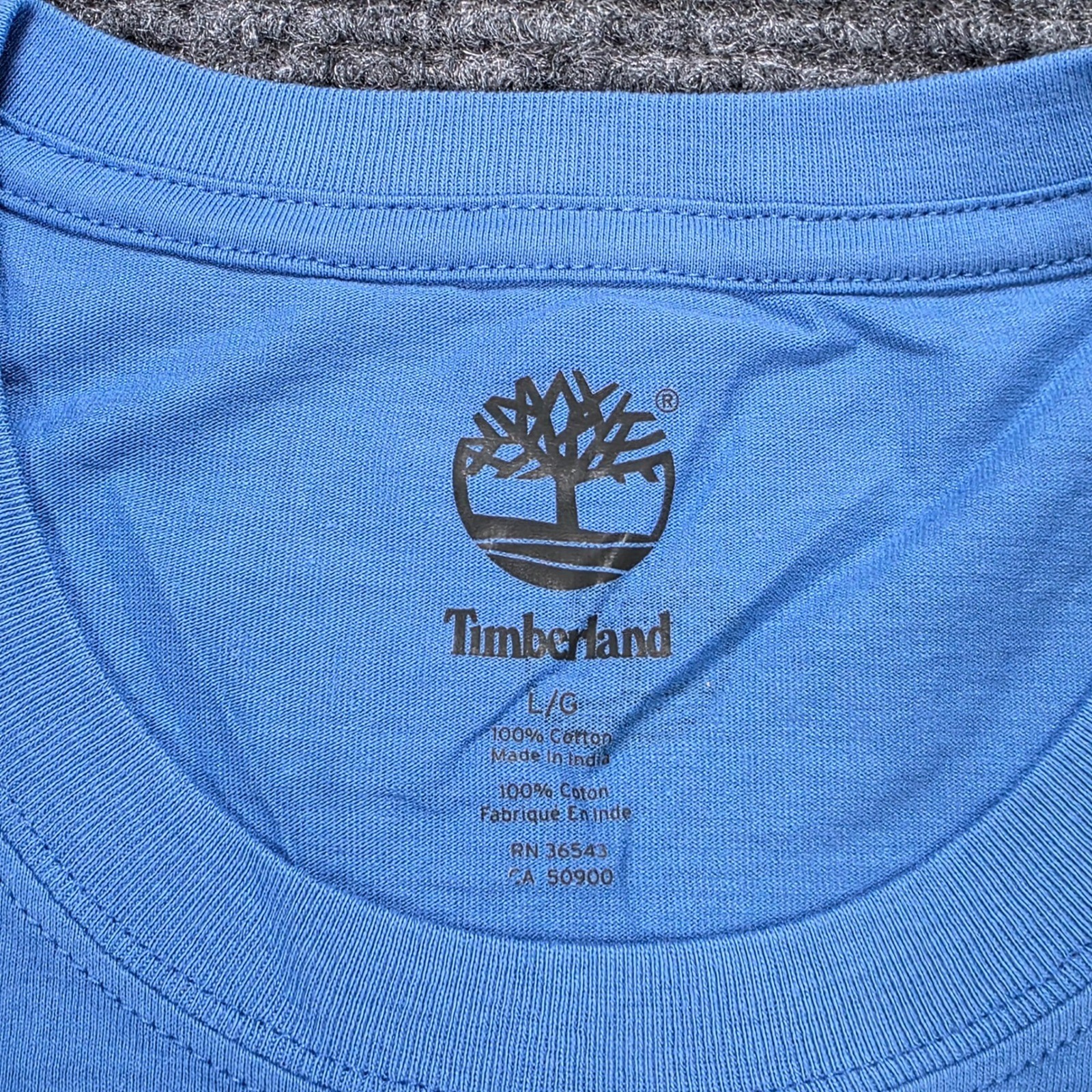 Timberland Great Outdoors Graphic T-Shirt Men’s Size L Blue Rugged & Durable NWT