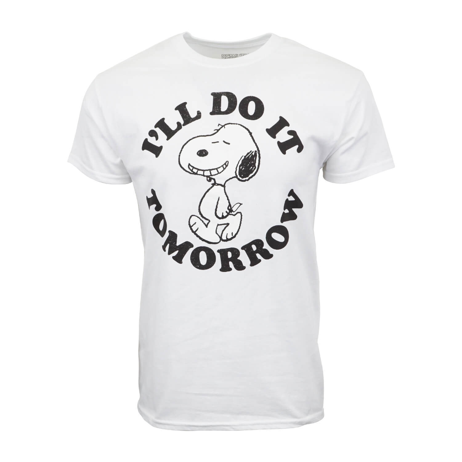 Snoopy Peanuts I’ll Do It Tomorrow Mens T shirt Authentic & Official Item