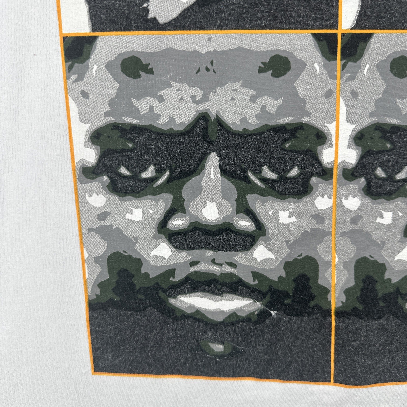 Vtg Alstyle Y2K Mens 2XL White T Shirt Tupac Notorious BIG Portrait Art Rap Tee