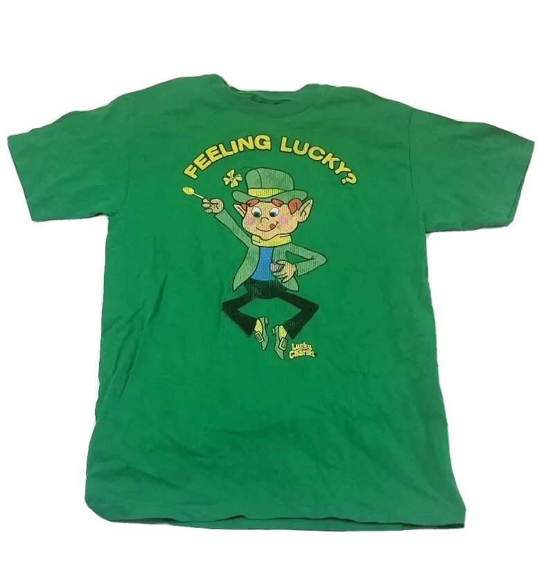 Lucky Leprechaun Green T-Shirt Size M Men’s Saint Patrick’s day