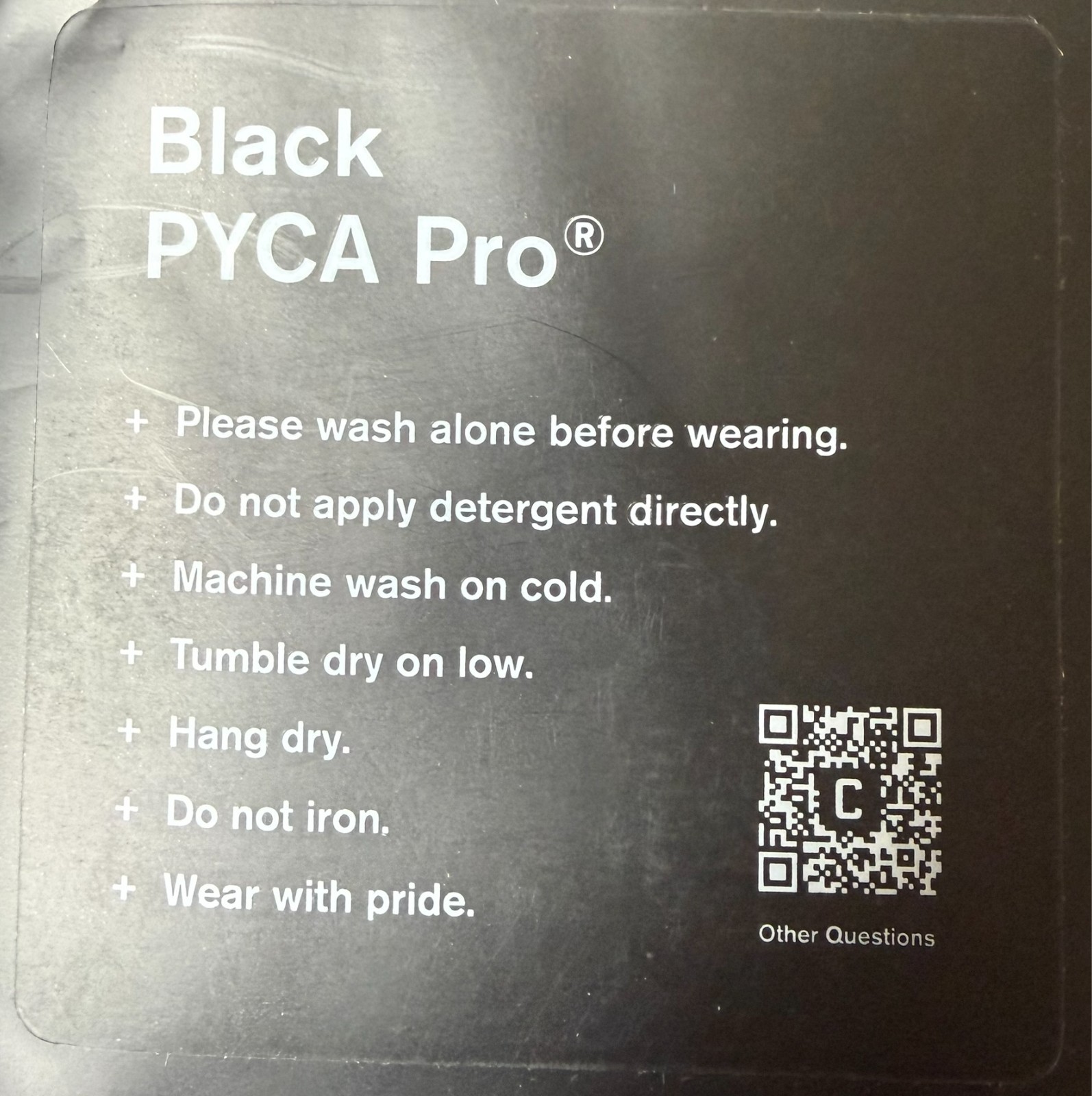 Cuts Clothing Crew Elongated Fit T-Shirt Men’s Large Black Pyca Pro