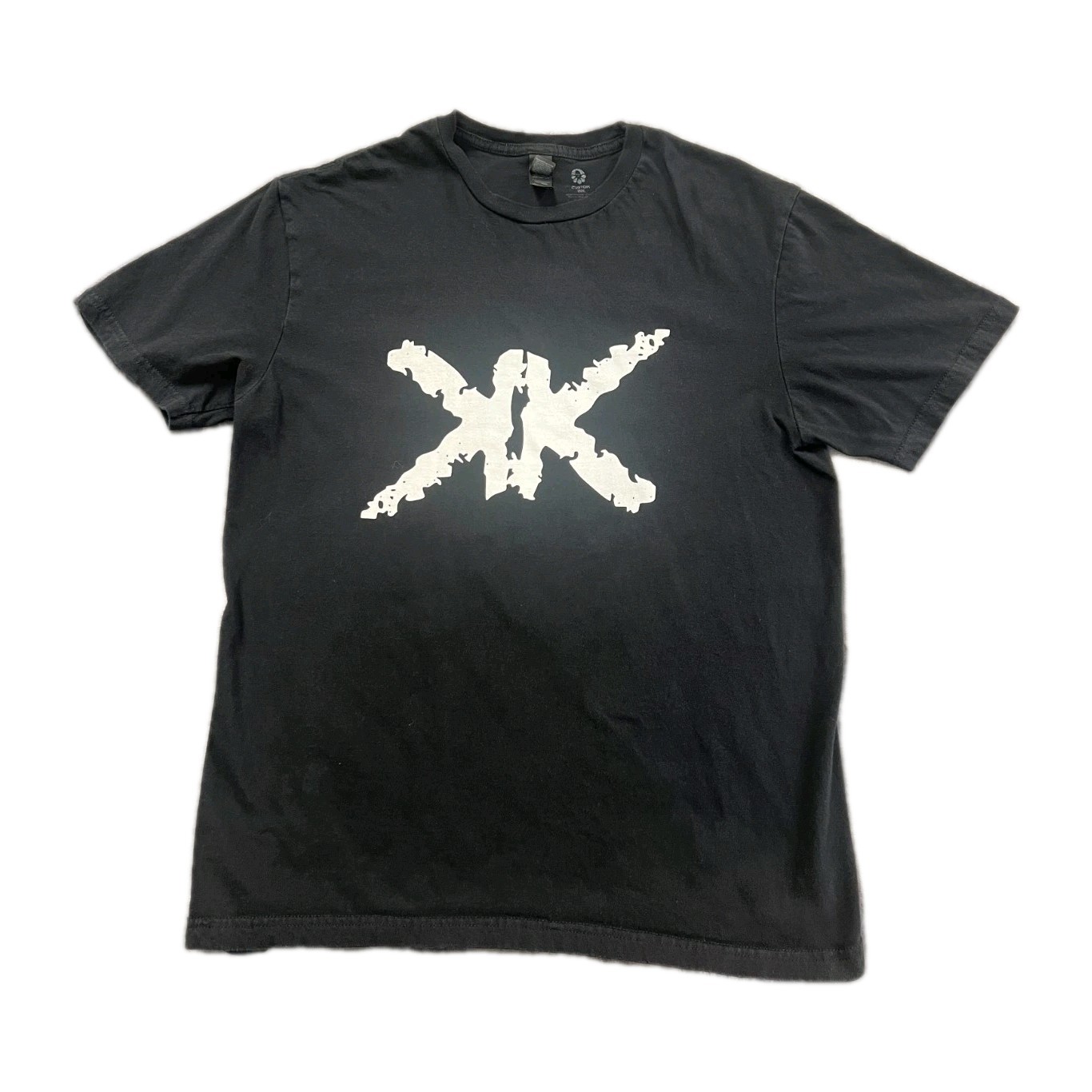 Custom Ink T Shirt Mens Medium Black Cotton Non Stretch Graphic Short Sleeve Tee