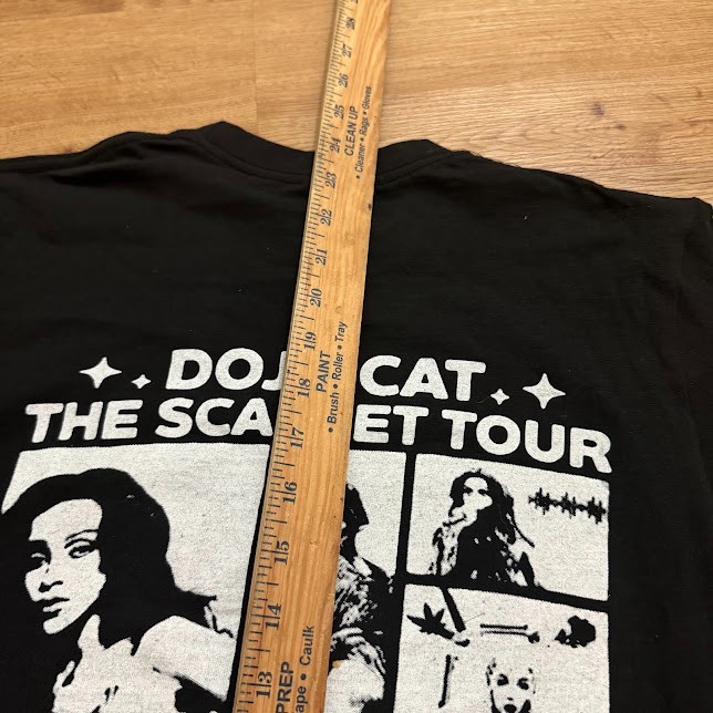 2023-24 Doja Cat The Scarlet Tour T Shirt Adult Size Small Black Concert Music