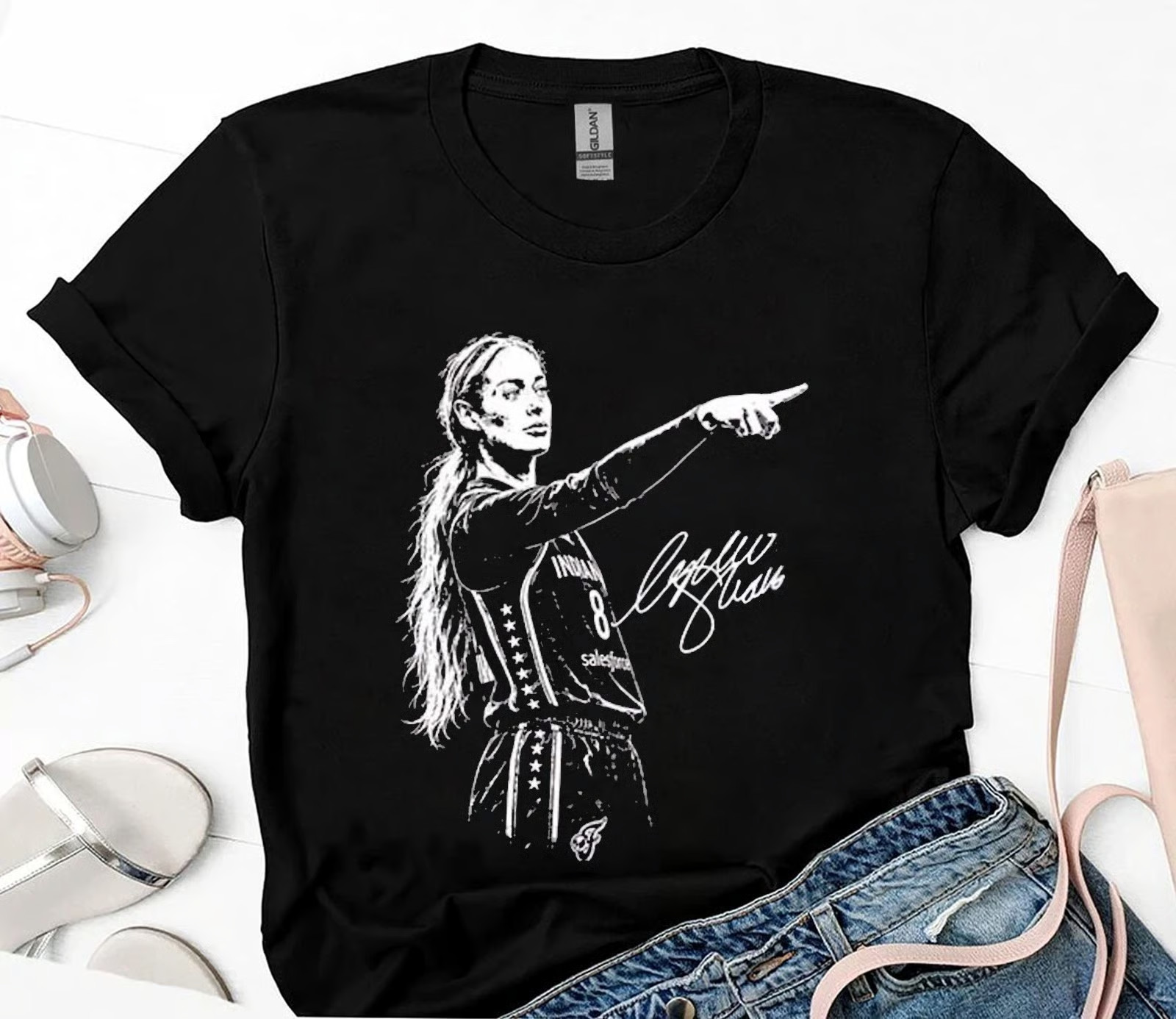 Sophie Cunningham Point Signature Basketball T-Shirt