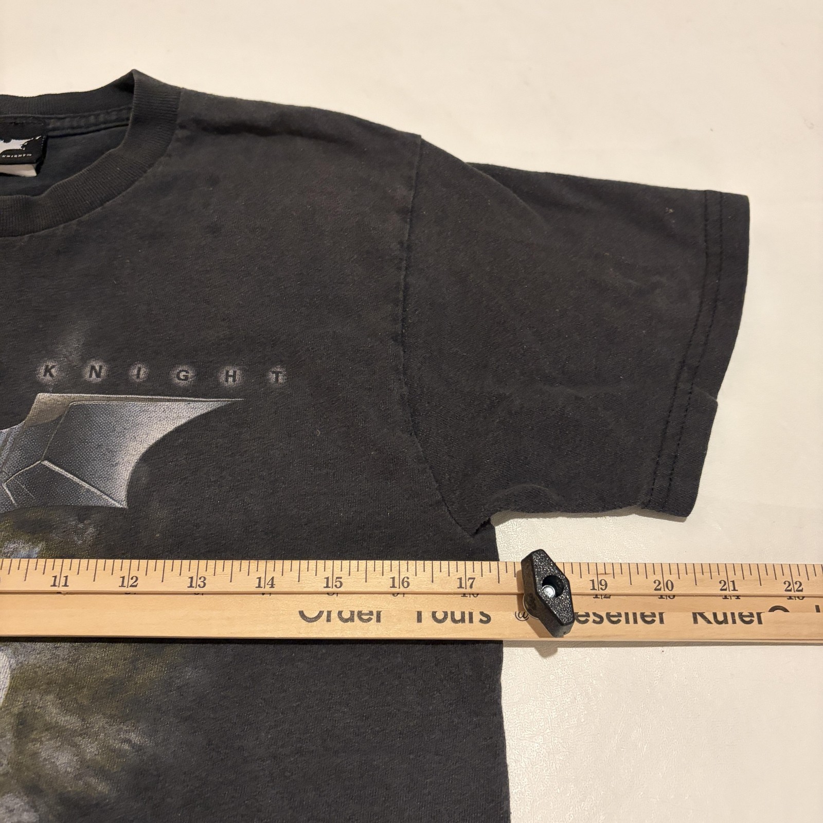 The Dark Knight Shirt Mens Small Black Batman Batpod Motorcycle Graphic Tee DC