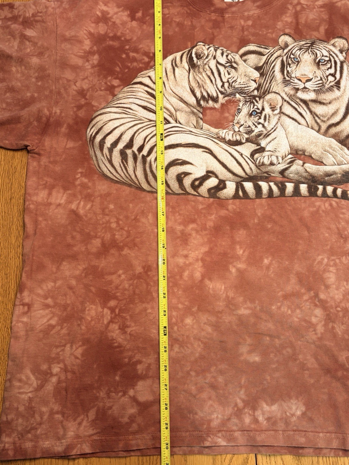 VTG White Tiger Blue Eye Polar Graphics USA Shirt Mens XXL Wildlife Nature 90’s