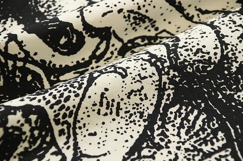 24SS Hell Studios star Skull print Tee INS Style high street trend Men’s T-shirt