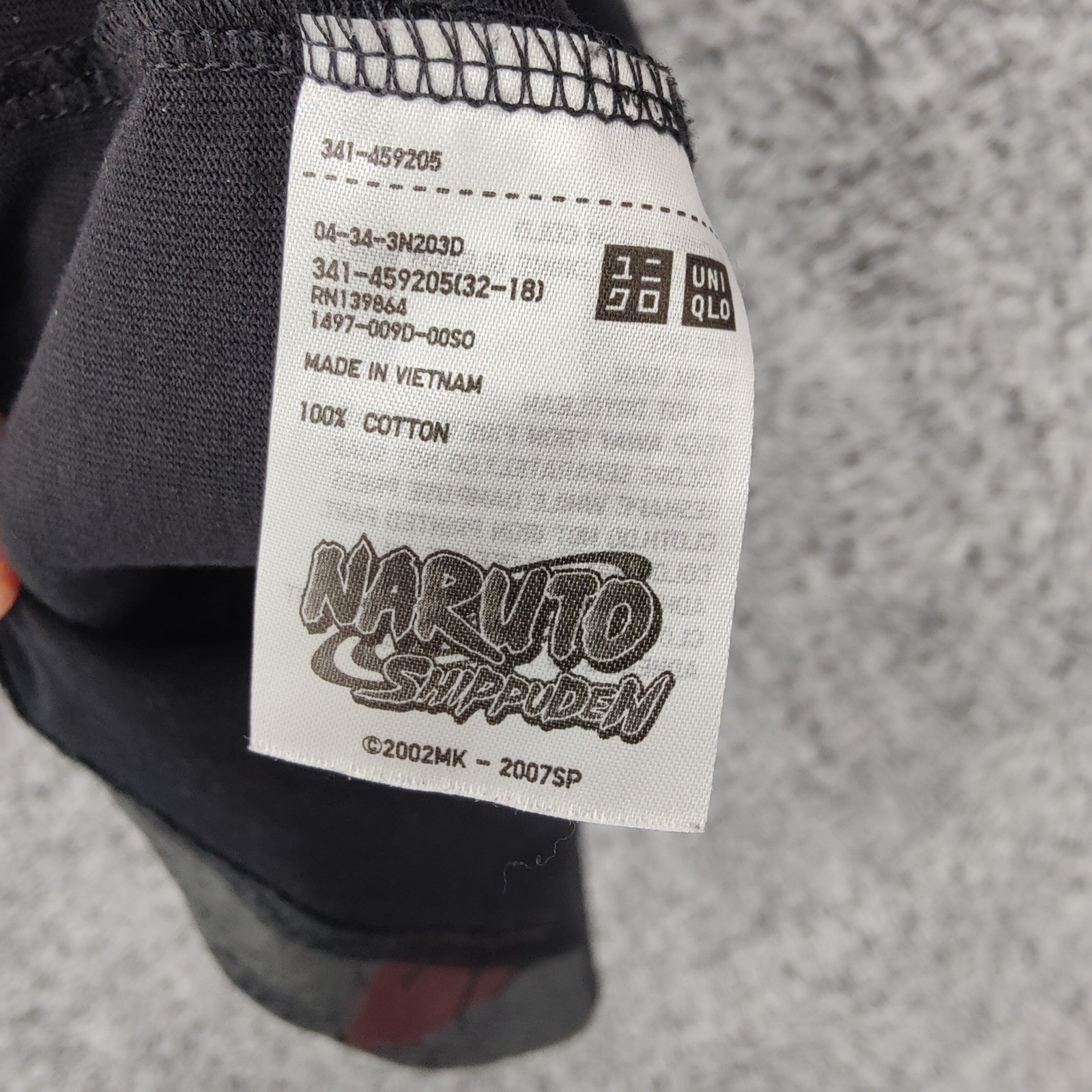Uniqlo Mens Akatsuki Naruto Anime Streetwear Shippuden Graphic Tee M Black UT
